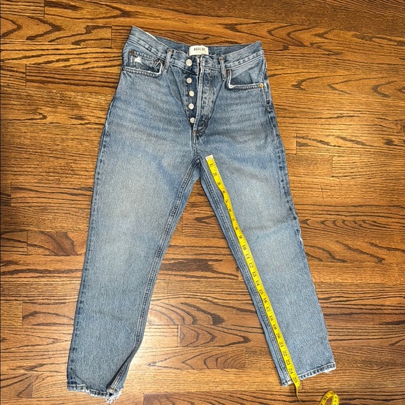 Agolde Blue Ankle Cropped Jeans Classic Style - Picture 1 of 5